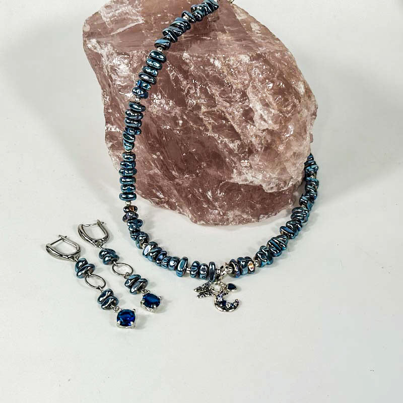 Blauer Hämatit-Set
