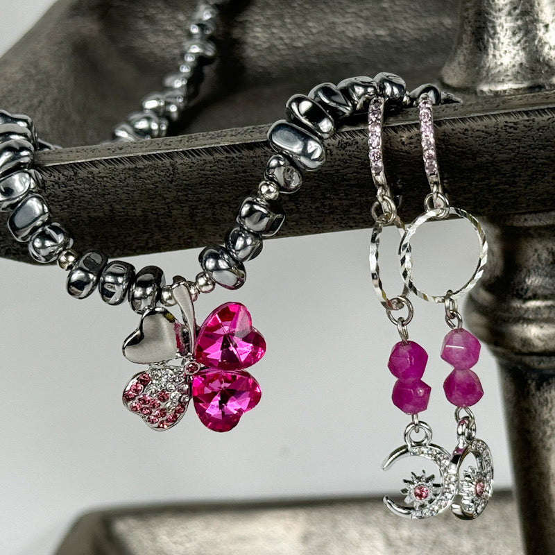 Silber - Hämatit - Set