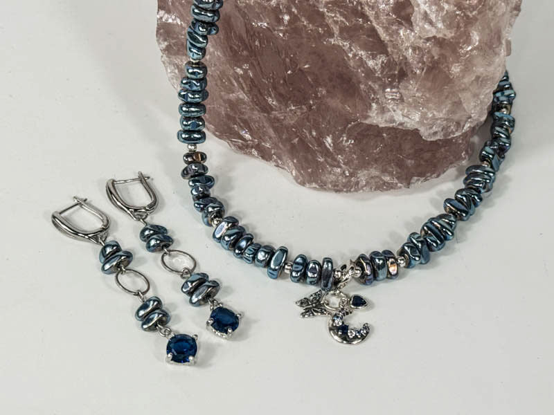 Blauer Hämatit-Set