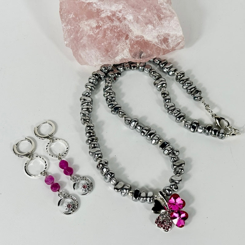 Silber - Hämatit - Set