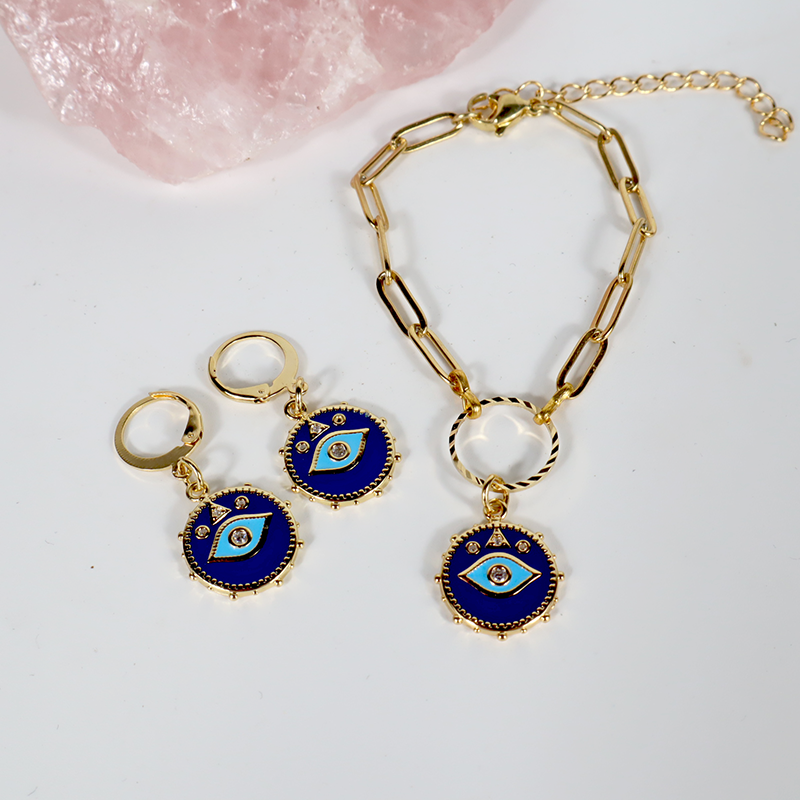 Evil eye- Ohrringe
