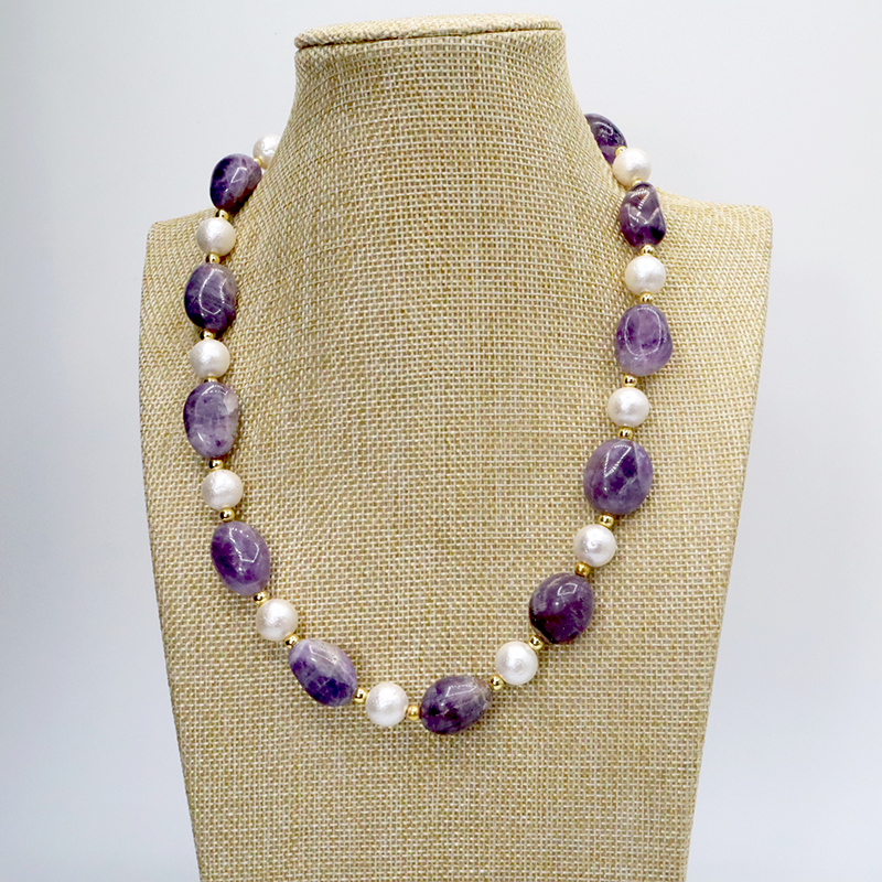 Amethyst-Perlen Set