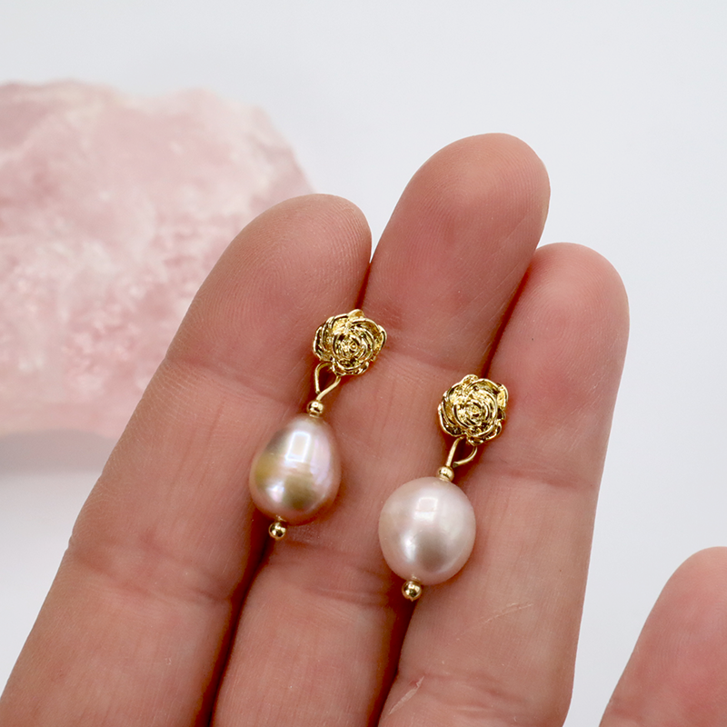 Rosa-Perlen Schmuckset