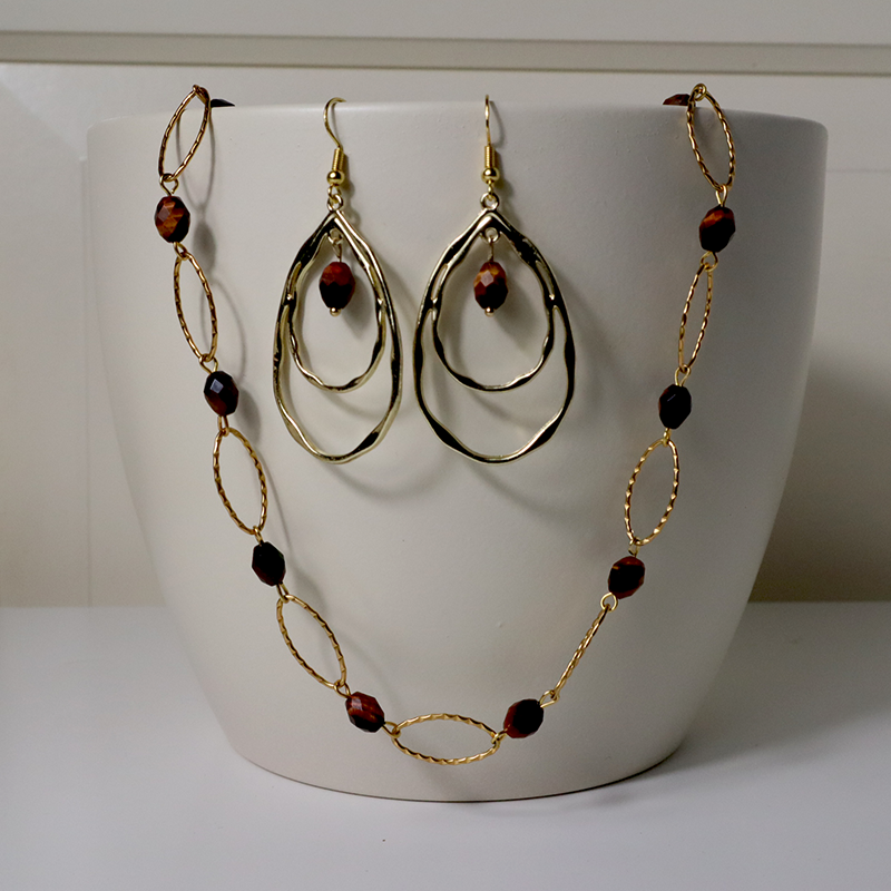 Tigerauge Schmuckset