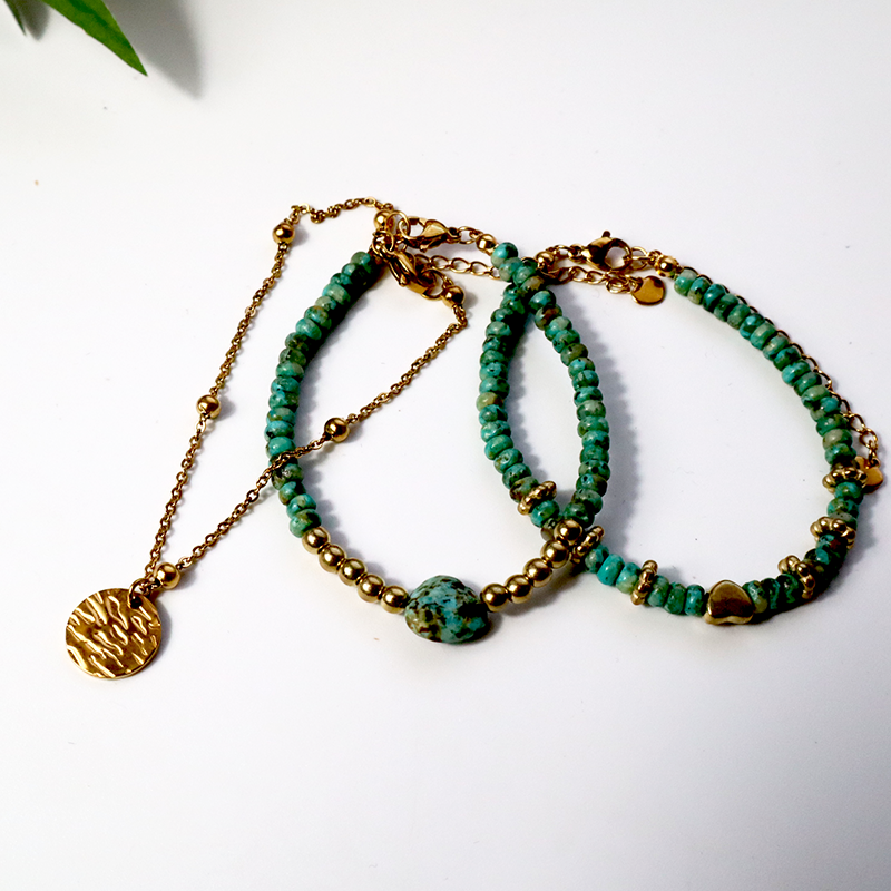 Türkis - Armband-Set