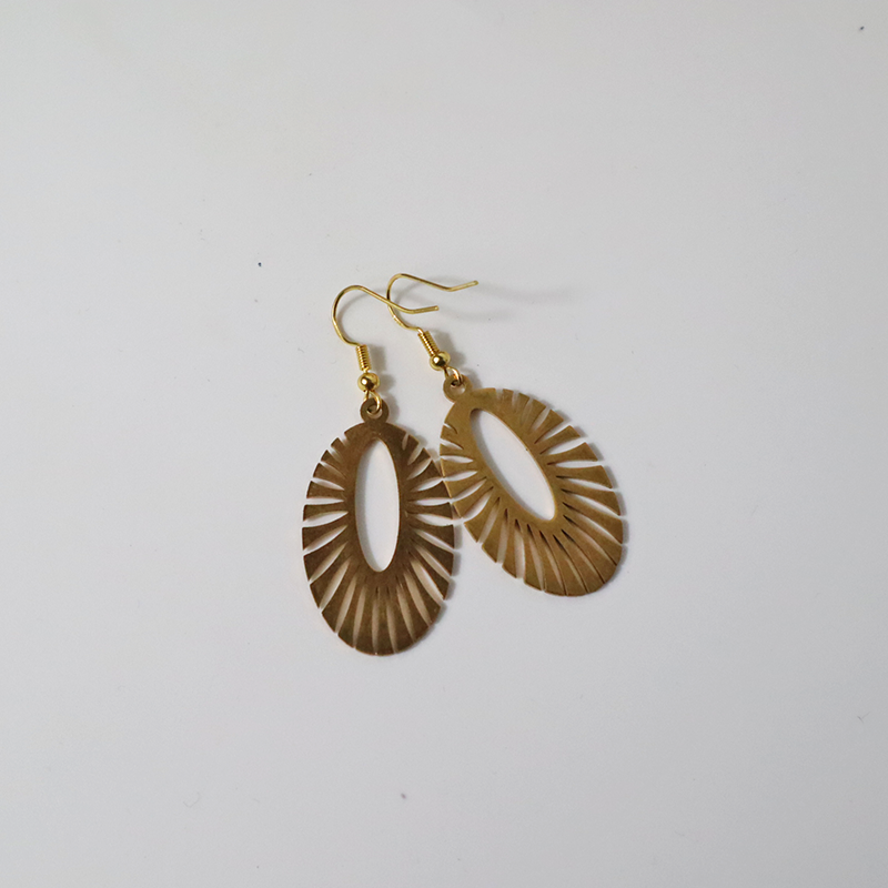 Goldene Edelstahl Ohrringe