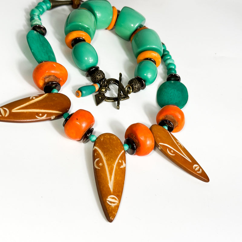 Harz-Halskette & Armband