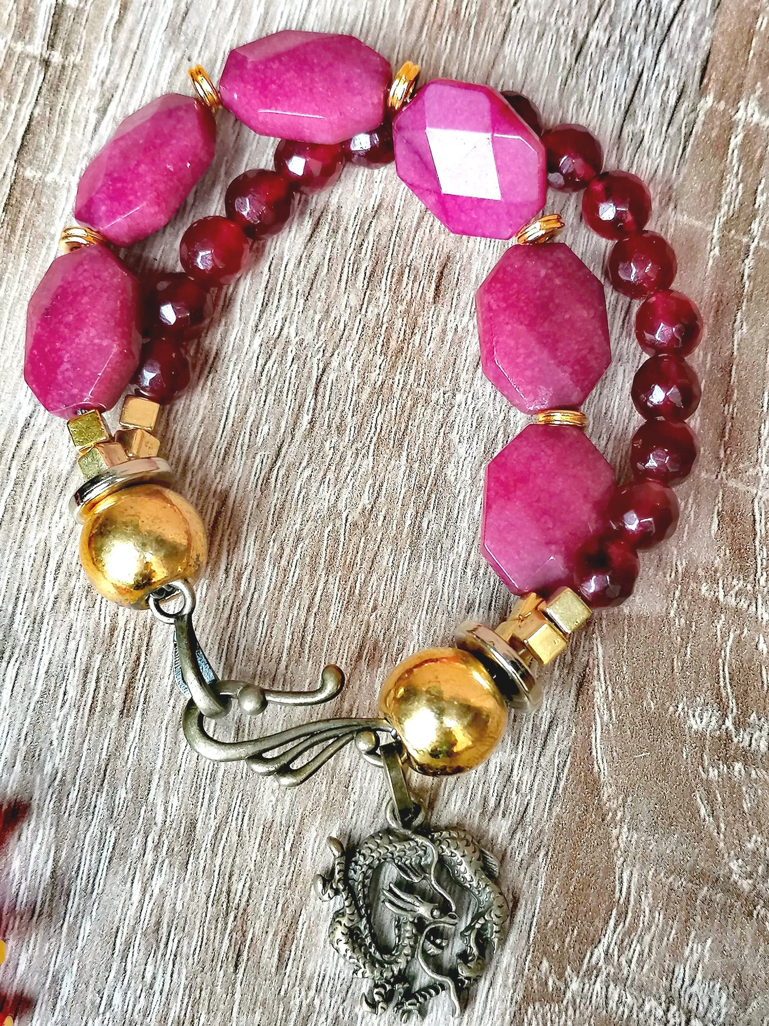 Jade und Rubin Armband - RR DESIGN JEWELRY