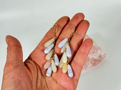 Chalcedon Ohrringe