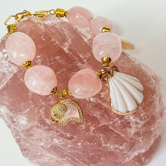 Rosenquarz Armband