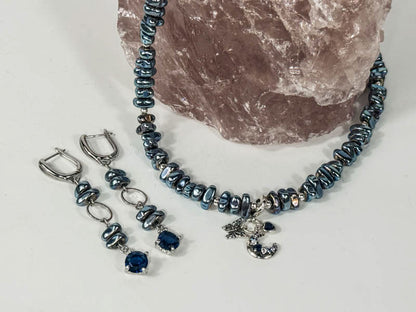Blauer Hämatit-Set
