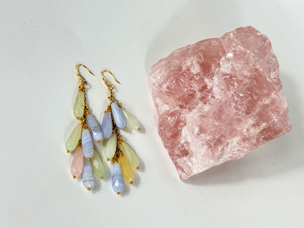Chalcedon Ohrringe