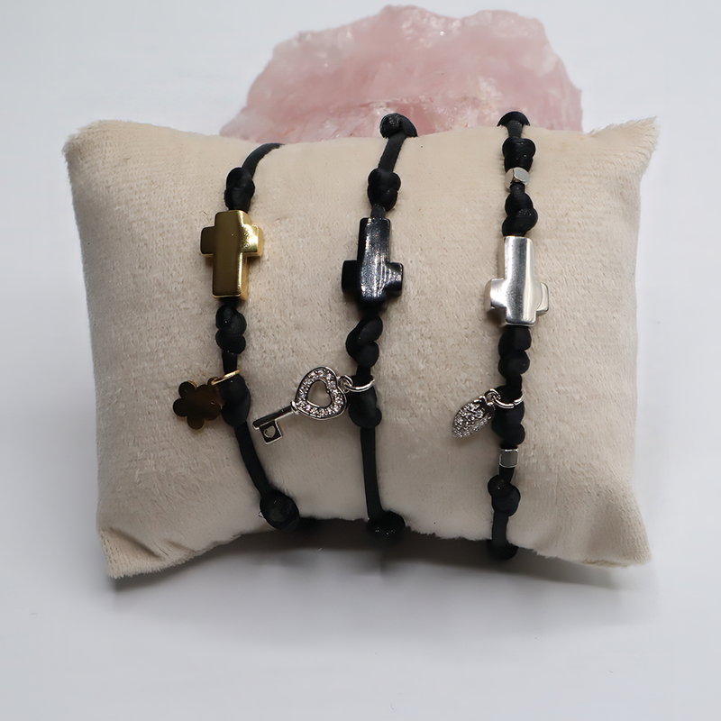 Kreuz Kordel Armband