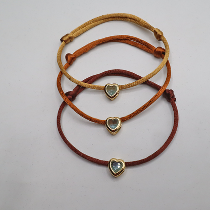 Herz Kordelarmband