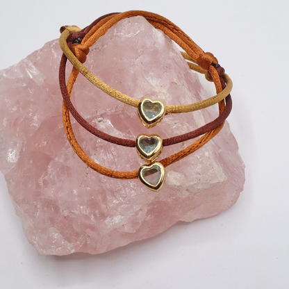 Herz Kordelarmband