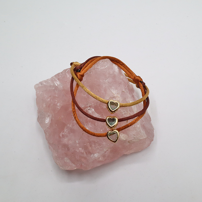 Herz Kordelarmband