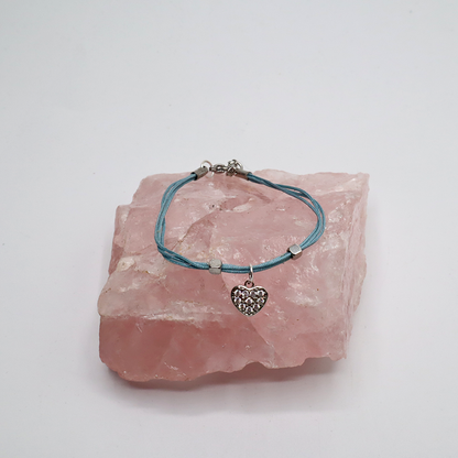 Kordelarmband mit Zirkonia-Anhänger