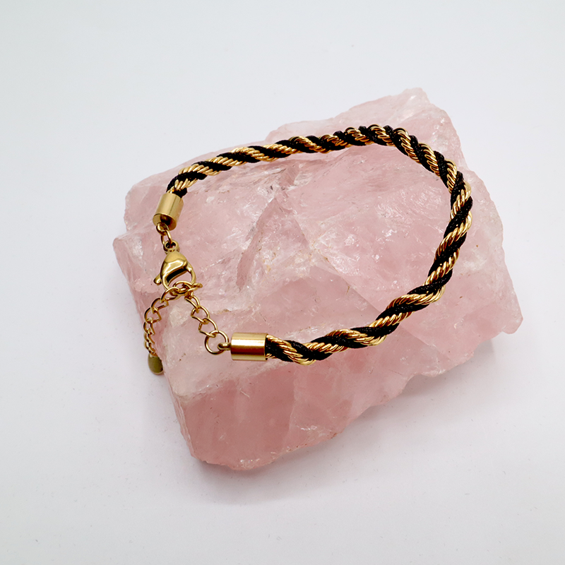 Edelstahl-Kordel-Armband