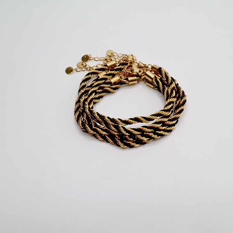 Edelstahl-Kordel-Armband