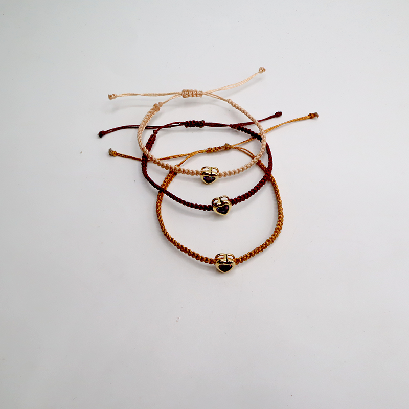 Herz - Kordelarmband
