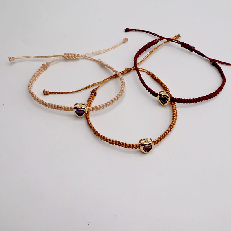 Herz - Kordelarmband