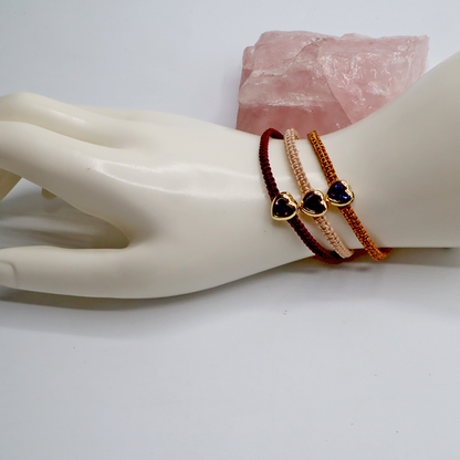 Herz - Kordelarmband