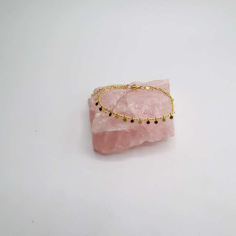 Elegantes Armband - Goldplattiertes Messing