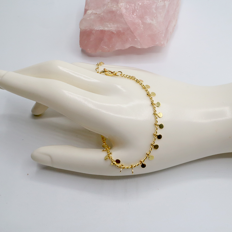 Elegantes Armband - Goldplattiertes Messing
