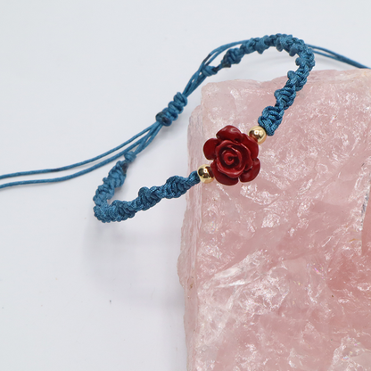 Rosen-Kordelarmband