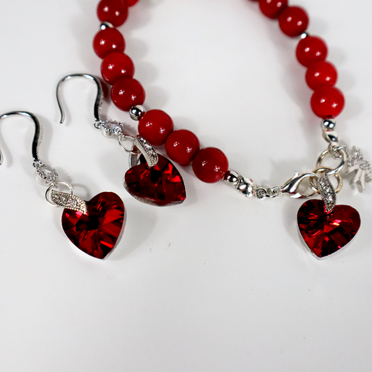 Rotes-Jade Armband