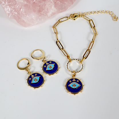 Evil eye- Ohrringe