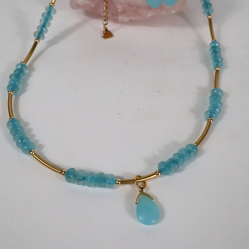 Aquamarin Halskette