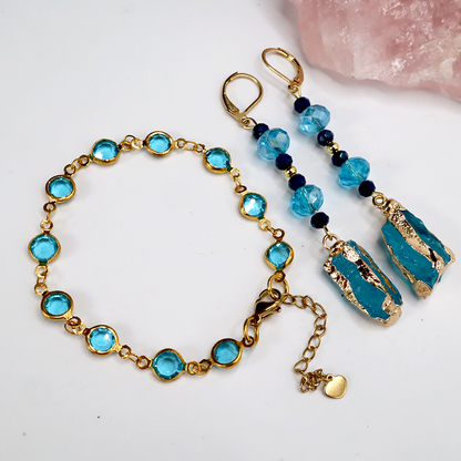 Blau- Schmuck-Set