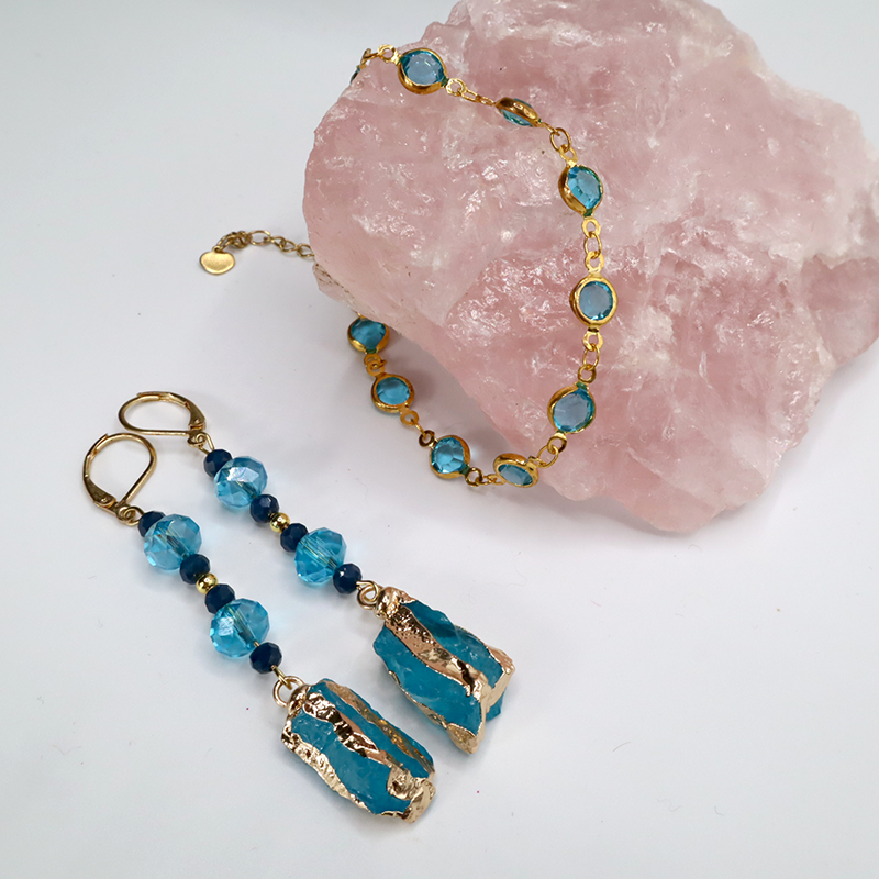Blau- Schmuck-Set