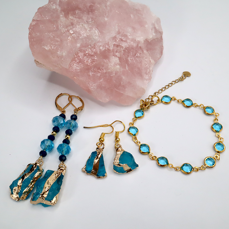 Blau- Schmuck-Set