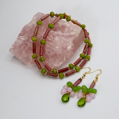 Rhodochrosit - Opalith- Set