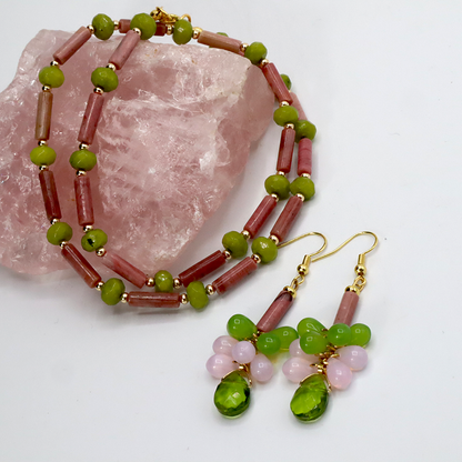 Rhodochrosit - Opalith- Set