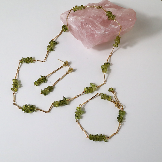 Peridot (Olivin) Schmuckset