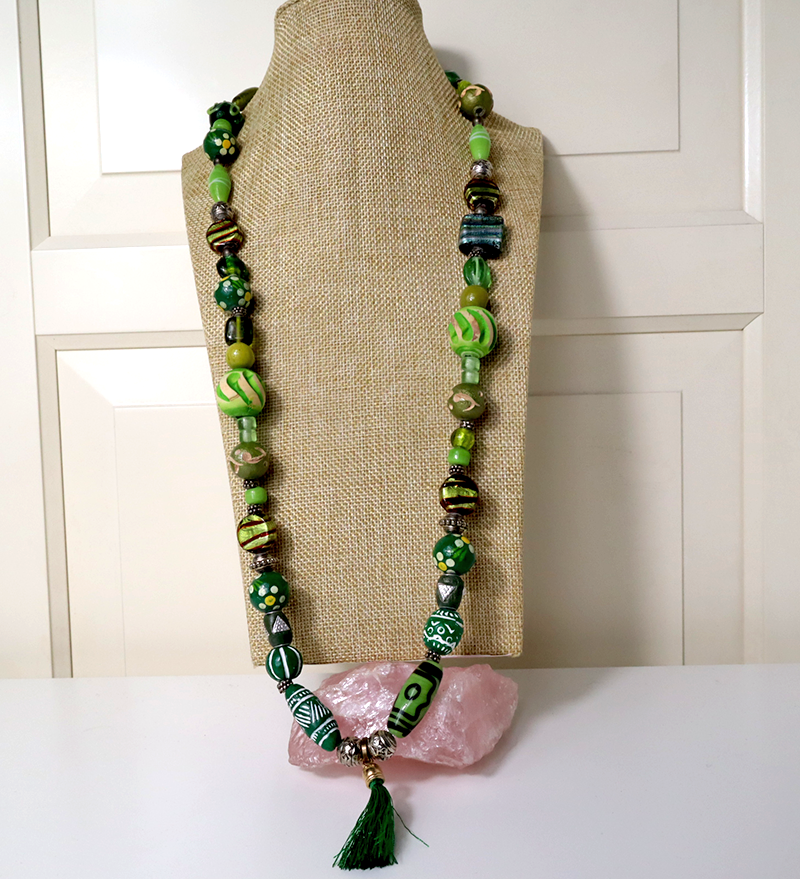 Lampwork Halskette