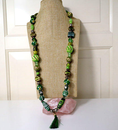 Lampwork Halskette
