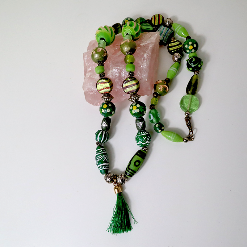Lampwork Halskette