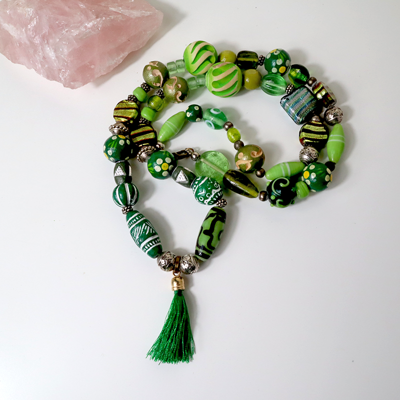 Lampwork Halskette