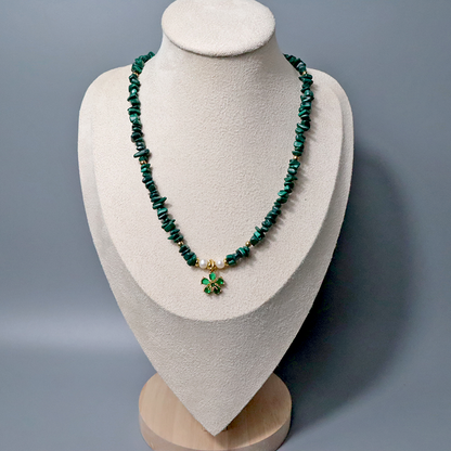 Malachit Halskette