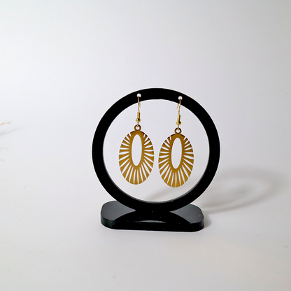 Goldene Edelstahl Ohrringe