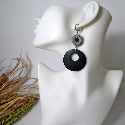 Sommer - Holzohrringe