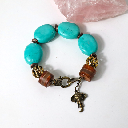 Türkis-Howlith Armband