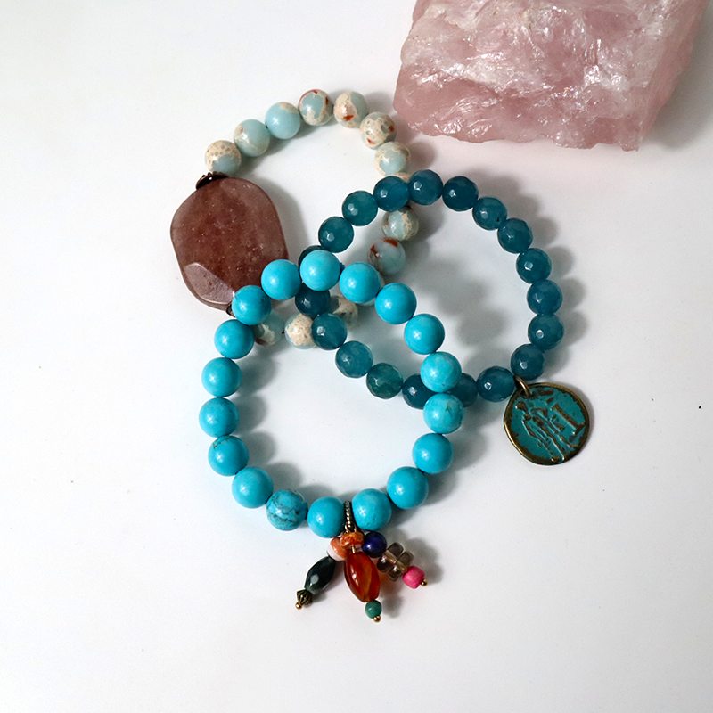 Türkisblau Armband-Set