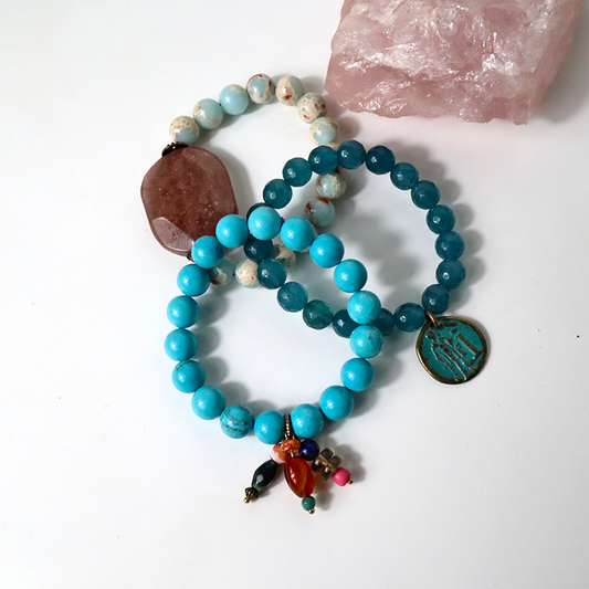 Türkisblau Armband-Set