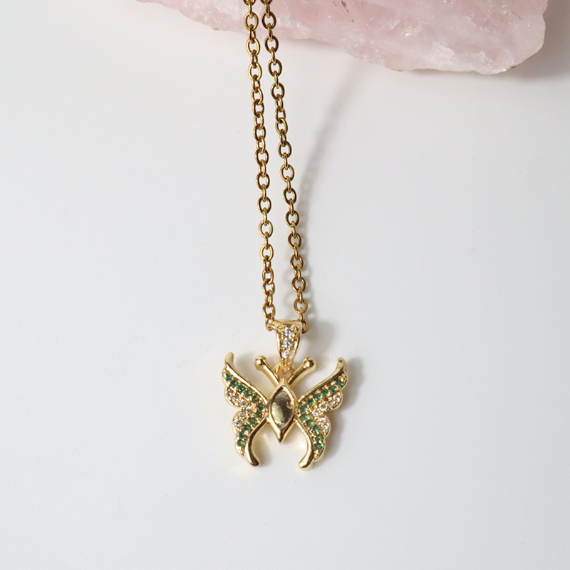 Schmetterling Anhänger Halskette