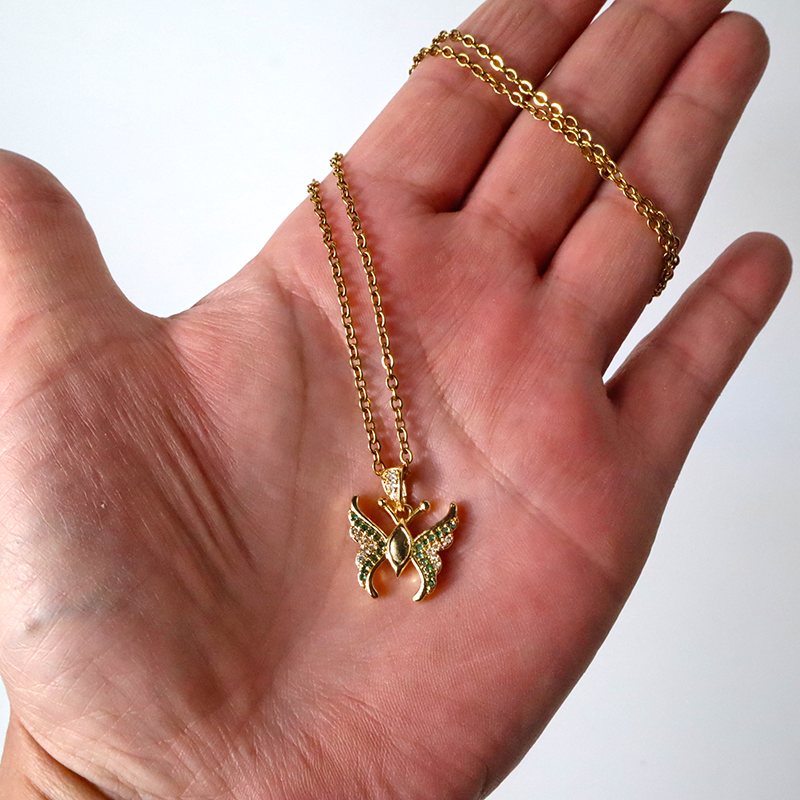Schmetterling Anhänger Halskette